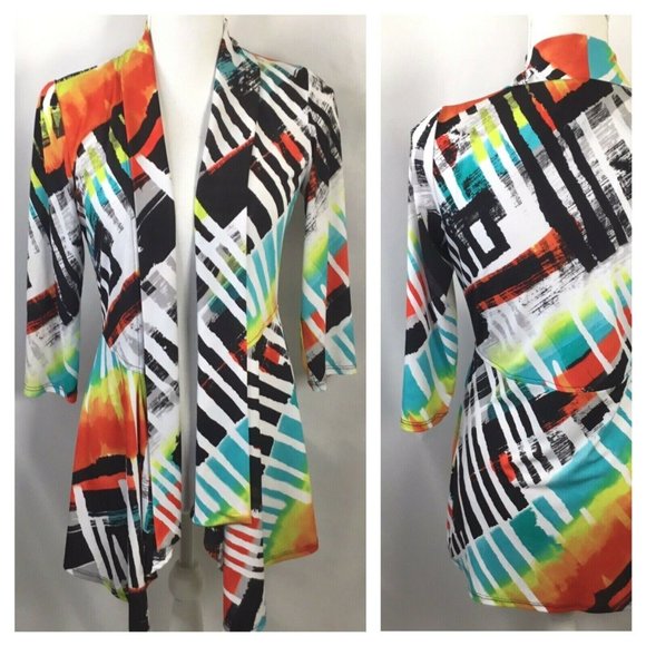 Frank Lyman Design Sweaters - Art to Wear~Frank Lyman Design~Open Front~Stretch